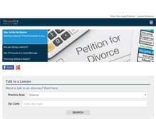 Tablet Screenshot of divorcenet.com